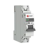 EKF mcb4763-6-1-25C-pro Выключатель автоматический однополюсный 25А C ВА 47-63 6кА PROxima