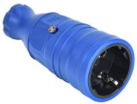 IEK OM-KR20-16-20-P1-00-K07 OMEGA Розетка переносная РБп14-1-0м IP20 синяя