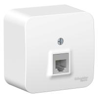 Systeme Electric BLNIA011001 Blanca открытой установки розетка телефонная RJ11 изол.пл.,белый
