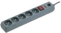 IEK WFP10-16-05-05-ZK-K03 Сетевой фильтр СФ-05К 16А 5 мест 2P+PE/5м 3х1мм2 серый IEK WFP10-16-05-05-ZK-K03 Сетевой фильтр СФ-05К 16А 5 мест 2P+PE/5м 3х1мм2 серый