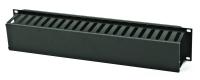 Hyperline CM-2U-PL-COV Кабельный организатор 19" с крышкой, пластиковый, 2U, 88х482.6х85.1 мм (ВхШхГ), цвет черный