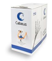 Cabeus UTP-4P-Cat.6-SOLID-LSZH Кабель витая пара UTP (U/UTP), категория 6, 4 пары (23 AWG), одножильный, LSZH, нг(А)-HF, (305 м)