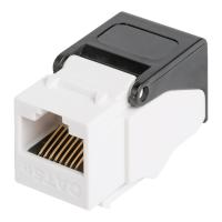NIKOMAX NMC-KJUD2-NT-WT Модуль-вставка типа Keystone, Кат.5е (Класс D), 100МГц, RJ45/8P8C, самозажимной, T568A/B, неэкранированный, максимальная ширина 17 мм, белый