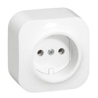 LEGRAND 782210 Розетка 2К без шторок - 16 A - 250 В~ - Quteo IP 20 - Белый