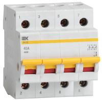 IEK MNV10-4-040 Выключатель нагрузки (мини-рубильник) ВН-32 4Р 40А