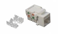 Datarex DR-5103 Розеточный модуль Keystone кат. 6, UTP, 1xRJ45, T568A/B, белый