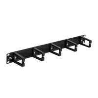 Datarex DR-441501 Организатор с 5 кольцами пластиковыми и щеточными вводами, черный