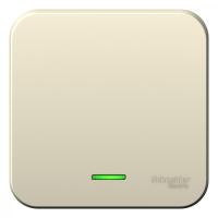 Systeme Electric BLNVA101102 Blanca открытой установки 1-клавишный выключатель (сх.1) с подсвет, 10А, 250В,молочный