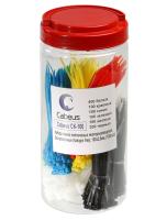 Cabeus CK-100 Набор нейлоновых неоткрывающихся стяжек, безгалогенных (halogen free), 2.5х100 мм, мак