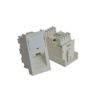 TWT TWT-SIP-RJ45/A-WH Вставка RJ-45 UTP Cat.5E, 22.5x45 мм угловая, с маркировкой, белая