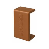 ДКС 00591B GM 25x17 Соединение на стык, цвет коричневый