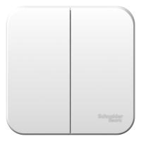 Systeme Electric BLNVA105001 Blanca открытой установки 2-клавишный выключатель (сх.5), 10А, 250В,белый