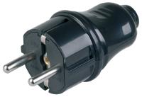 IEK EVP10-16-01-K02 Евровилка прямая черная 16А
