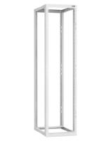 TLK TRK-475510-R-GY Монтажная стойка двухрамная раздвижная 19", 47U, Ш550xВ2220xГ(600 -1000) мм, шаг регулировки глубины 50 мм, в разобранном виде, цвет серый RAL 7035