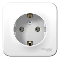 Systeme Electric BLNRA010101 Blanca открытой установки розетка с заземлением без шторок, 16А, 250В, белый