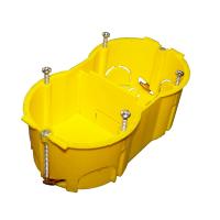 TWT TWT-BX45x90-YL Подрозеточная коробка в стену для суппорта 45х90, желтая