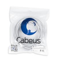 Cabeus FTP-4P-Cat.5e-SOLID-GY-25 Кабель витая пара экранированная FTP (F/UTP), категория 5e, 4 пары (24 AWG), одножильный, экран - фольга, PVC нг(А)-LS, серый, (25 м)