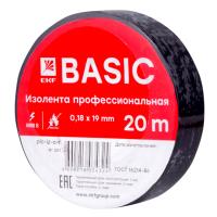 EKF plc-iz-a-b Изолента 0,18х19мм (20м.) черная