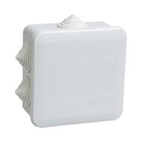 IEK UKOZ11-100-100-050-K41-44 Коробка КМ41255 распаячная для о/п 100х100х50 мм IP44 (RAL7035, 6 герм