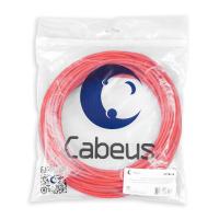 Cabeus UTP-4P-Cat.5e-SOLID-LSZH-RD-20 Кабель витая пара UTP (U/UTP), категория 5e, 4 пары (24 AWG), одножильный, красный, LSZH, нг(А)-HF, (20 м) Cabeus UTP-4P-Cat.5e-SOLID-LSZH-RD-20 Кабель витая пара UTP (U/UTP), категория 5e, 4 пары (24 AWG), одножильный, красный, LSZH, нг(А)-HF, (20 м)
