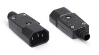 Cabeus IEC-320-C14 Вилка С14 разборная, 10А, 250 V, черная
