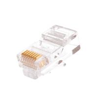 NIKOMAX NMC-RJ88RZ50UD1-100 Коннектор RJ45/8P8C под витую пару, Кат.5e (Класс D), 100МГц, покрытие 50мкд, универсальные ножи, неэкранированный, уп-ка 100шт.