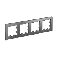 Systeme Electric ATN000904 AtlasDesign Рамка четырехпостовая сталь