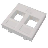 Datarex DR-5303 Адаптер Mosaic 45 х 45 мм для модуля Keystone, 2 порта, белый