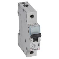 LEGRAND 403917 Автоматический выключатель TX3 6000, 10 кА, тип характеристики C, 1П, 230/400 В~, 20А