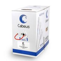 Cabeus UTP-4P-Cat.5e-PATCH-RD Кабель витая пара UTP (U/UTP), категория 5e, 4 пары, (24 AWG), многожильный (patсh), PVC нг(А)-LS, красный (305 м)