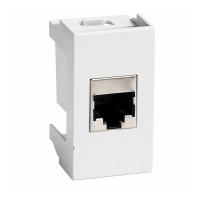 ДКС 45048 Ком.роз. RJ45 кат.5e экран. (8P8C, Hyperline, Dual IDC: 110&Krone) Viva, белая, 1мод