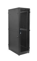 ЦМО ШТК-М-48.6.10-48АА-9005 Шкаф серверный напольный 48U (600 × 1000) дверь перфорированная, задние двойные перфорированные, цвет черный ЦМО ШТК-М-48.6.10-48АА-9005 Шкаф серверный напольный 48U (600 × 1000) дверь перфорированная, задние двойные перфорированные, цвет черный