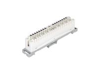 NIKOMAX NMC-PL10-DC-10 Плинт 10 пар, Кат.3 (Класс C), 16МГц, контакты типа KRONE, размыкаемый, маркировка 0...9, крепление под кронштейн, белый, уп-ка 10шт.