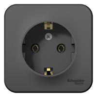 Systeme Electric BLNRA010106 Blanca открытой установки розетка с заземлением без шторок, 16А, 250В, антрацит Systeme Electric BLNRA010106 Blanca открытой установки розетка с заземлением без шторок, 16А, 250В, антрацит