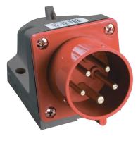 IEK PSR52-016-5 Вилка стац. ССИ-515 16А-6ч 380В 3P+PE+N IP44