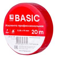 EKF plc-iz-a-r Изолента 0,18х19мм (20м.) красная