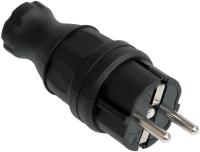 IEK PKR01-016-2-K02 ВБп3-1-0м Вилка прямая каучук 16А 2Р+E ОМЕГА IP44