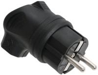 IEK PKR01-U-016-2-K02 ОМЕГА Вилка угловая каучук 16А 2Р+E IР44