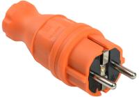 IEK PKR01-016-2-K09 ВБп3-1-0м Вилка прямая ОМЕГА IP44 оранжевая