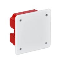 IEK UKT11-092-092-040 Коробка КМ41001 распаячная для твердых стен 92x92x45 (с саморезами, с крышкой)