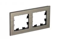 Systeme Electric ATN312202 AtlasDesign Nature Рамка 2 поста, металл латунь Systeme Electric ATN312202 AtlasDesign Nature Рамка 2 поста, металл латунь