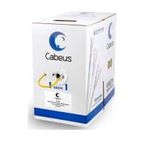 Cabeus FTP-4P-Cat.5e-PATCH-LSZH-YL Кабель витая пара FTP (F/UTP), категория 5e, 4 пары, 7x0.16 мм (26 AWG), многожильный (patсh), желтый, LSZH, нг(А)-HF, (305 м)