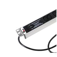 Rem R-16-25C13-FI-1820-3 Вертикальный блок розеток Rem-16 с фил. и инд., 25 IEC 60320 C13, алюм., 42-48U, шнур 3 м