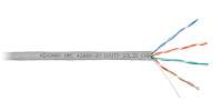 NIKOMAX NMC 4100A-GY Кабель U/UTP 4 пары, Кат.5e (Класс D), тест по ISO/IEC, 100МГц, одножильный, BC (чистая медь), 24AWG (0,51мм), поливинилхлорид, внутренний, серый, 305м
