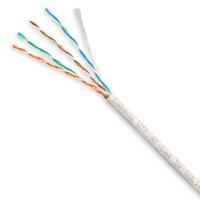 Cabeus UTP-4P-Cat.5e-SOLID-WH-20 Кабель витая пара UTP (U/UTP), категория 5e, 4 пары (24 AWG), одножильный, PVC нг(А)-LS, белый (20 м)