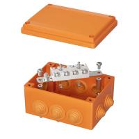 ДКС FSK21410 Коробка пластиковая FS с кабельными вводами и клеммниками IP55,150х110х70мм,4р, 450V,20A,10мм.кв, нерж.контакт ДКС FSK21410 Коробка пластиковая FS с кабельными вводами и клеммниками IP55,150х110х70мм,4р, 450V,20A,10мм.кв, нерж.контакт