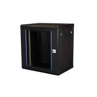 Datarex DR-633001 Шкаф 19 телекоммуникационный настенный, 12U 635x600x450 мм, дверь стекло, черный