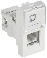 IEK CKK-40D-RI1-K01 Розетка информационная РКИ-10-00-П RJ-45 UTP кат.5e (на 1 модуль) ПРАЙМЕР белая