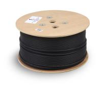 Cabeus UTP-4P-Cat.6-SOLID-OUT-LSZH-UV Кабель витая пара UTP (U/UTP), категория 6, 4 пары (23 AWG), одножильный, для внутренней и внешней прокладки (+75 C - -40), LSZH-UV (305 м)