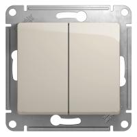 Systeme Electric GSL000951 Glossa 2-клавишный выключатель,сх.5,10AX, механизм, молочный